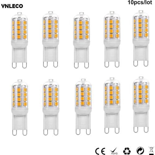 10pcs/lot No Flicker G9 Led Bulb 220V 230V 4W Bombilla Leds LED G9 Lamp Lampara 360 Beam Angle Light Replace 35W Halogen Lamps