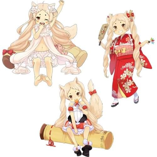 Three Ratels CA52 YOKAI WIKI Waterproof Game stickers for car hood laptop gift Motocycle Lovely girls Anime decals