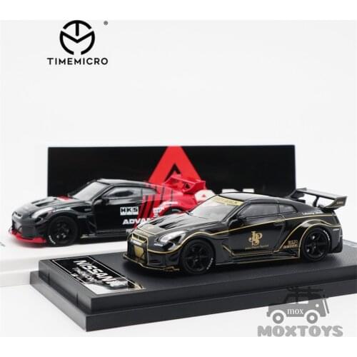 TimeMicro 1:64 LBWK Nissan GTR R35 LB 3.0 JPS ADVAN Diecast Model Car
