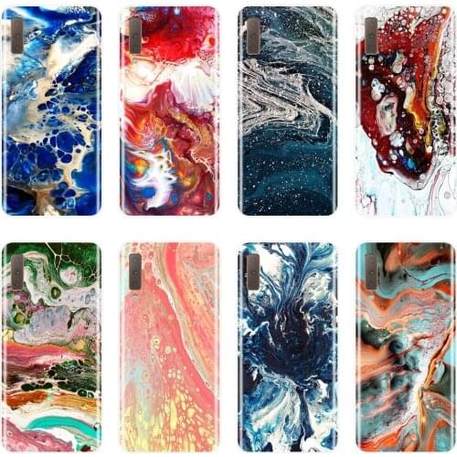 TPU Back Cover For Samsung Galaxy A3 A5 2016 2017 A6 A7 A8 2018 Marble Soft Silicone Case For Samsung A6 A8 Plus 2018 Phone Case