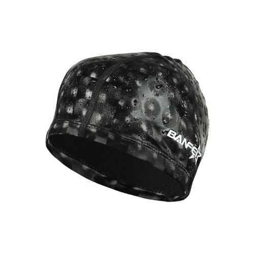 Women Competetive Swimming Cap Swim Pool Beach Protect Ears Hair PU Bathing Hat For Boys Girls Long Hair Lady Swim Cap For Men