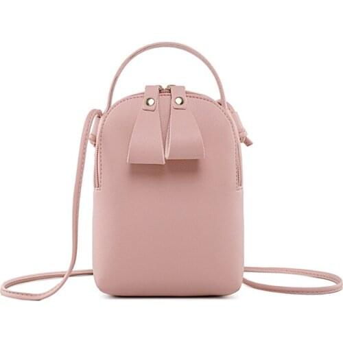 Fashion For Women Solid PU Lether zipper Shoulder Bag Casual Crossbody Bag Messenger Phone Coin Bag Small korean Style V1-01