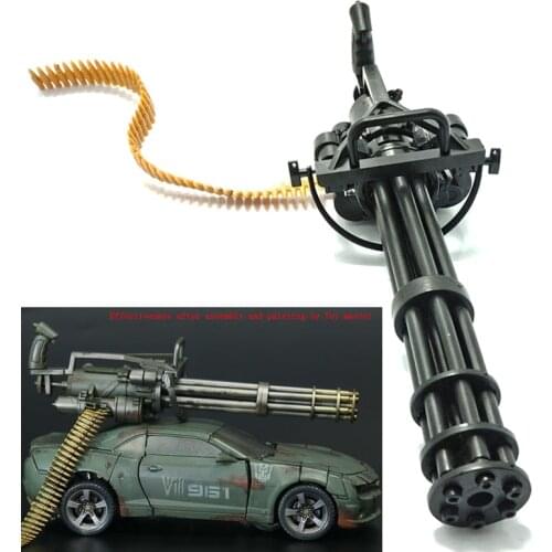 1/6 12 inch Action Figures M134 Gatling Minigun Terminator T800 Heavy Machine Guns + Bullet Belt Gift For Children