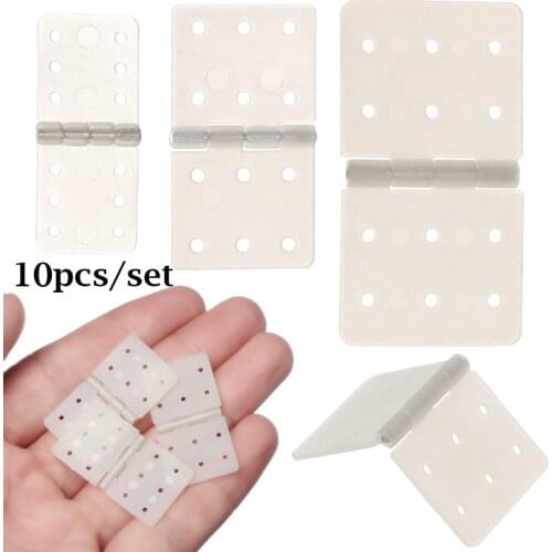 10Pcs 3 Sizes Nylon Pinned Hinge for RC Airplane Aileron Connection RC Airplane Parts Aeromodelling Model DIY toy Accessories