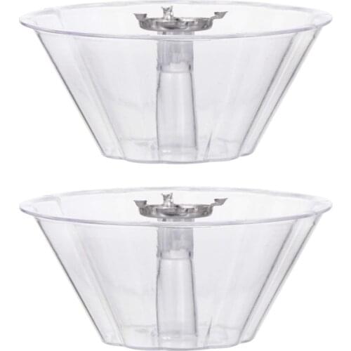 2Pcs Plastic Range Hood Oil Cup Round Oil Catcher Oil Collecting Cup Range Hood Oil Box Replacement Accessories