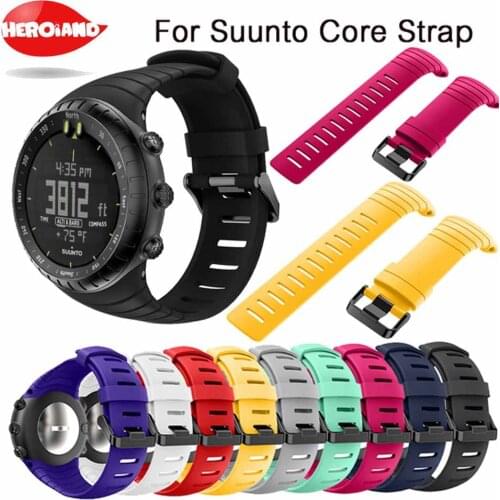 Brand New Band High Quality Silicone Watch Strap For Suunto Core Replace Watch Band Wristband Watch Belt Watch Accessories