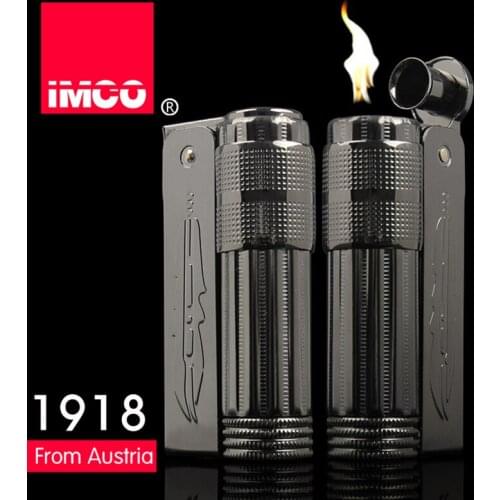Austria IMCO6700 black Kerosene Retro Stainless steel metal lighter classical old fashion windbreak personality moking gift