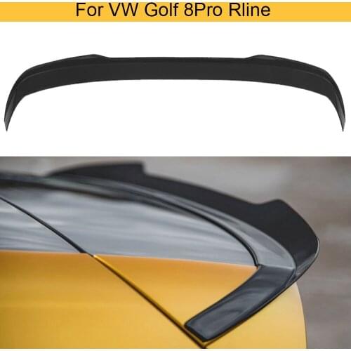 Car Rear Roof Spoiler Boot Lip Wing for Volkswagen MK8 Golf 8 Pro Rline 2021 Rear Roof Wing Spoiler ABS Carbon Look Glossy Black