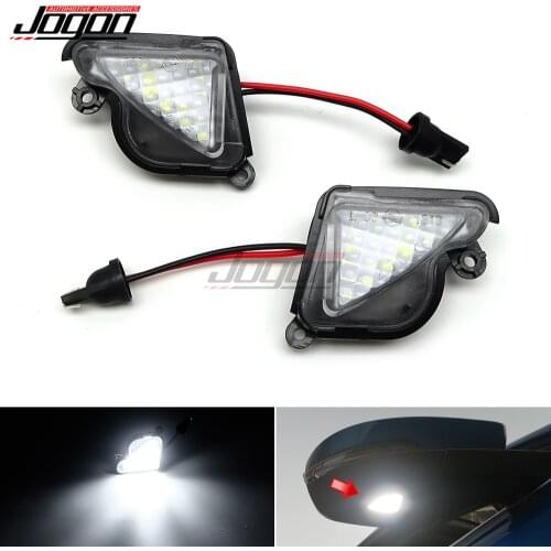 White LED Side Wing Rearview Mirror Puddle Light Lamp For Skoda Superb B6 B8 2008-2020 Skoda Octavia 5E 1Z MK2 MK3 2004-2019