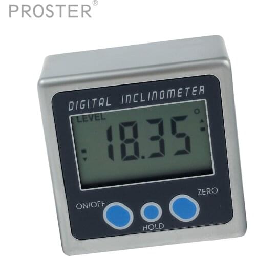 Proster Mini Magnetic Digital Protractor Level Box Angle Gauge Angle Finder Inclinometer With On/Off Power Switch & Auto Off