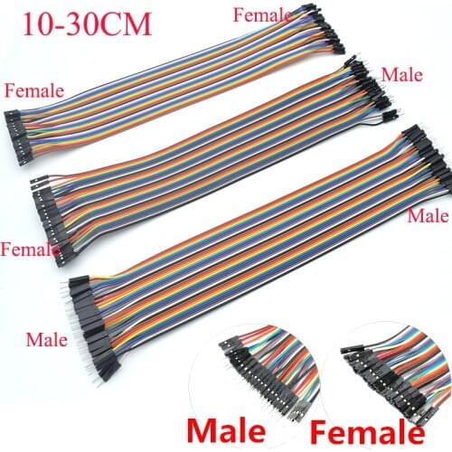 40P Dupont Connector Jumper wire Cable Line 10/20/30CM Male to Male Female to Male Female to Female Dupont for arduino DIY KIT