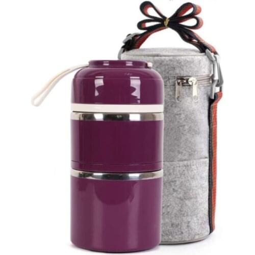 Eat Thermos 2 Layer Lunch box 1,2 liter food meal drink temperature protection thermos cup liquid and solid thermos