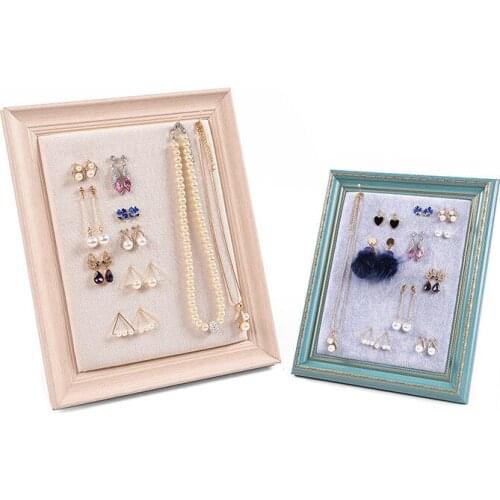 Jewelry Photo Frame Earring Storage Shelf Jewelry Display Stand Decorative Board Ring Insert Plaques & Signs Cosmetic Appliances