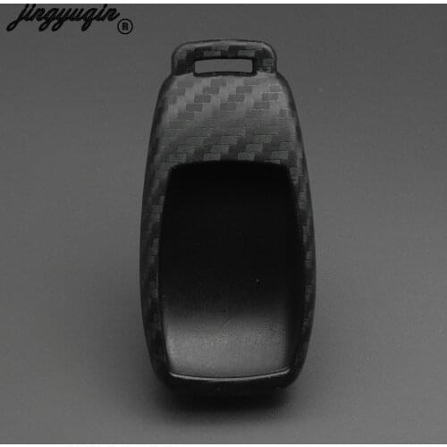 Jingyuqin For Mercedes Benz 2017 E Class W213 2018 S Class Protect Case Car styling 100pcs Carbon Silicone Car Key Cover Soft
