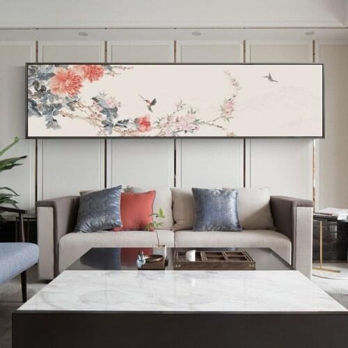Plum Blossom Orchid Bamboo Chrysanthemum Wall Picture Modern Chinese Ink Painting Style Canvas Print Painting Wall Art Poster