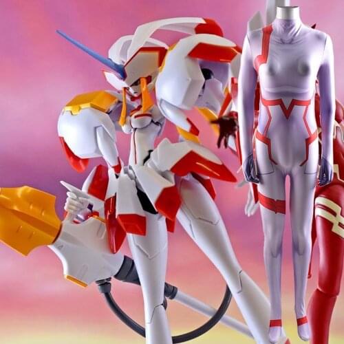 DARLING in the FRANXX Zero Two CODE:002 Strelizia Cosplay Costume Outfits Uniform Jumpsuit Bodysuit Catsuit Adult Kids Zentai
