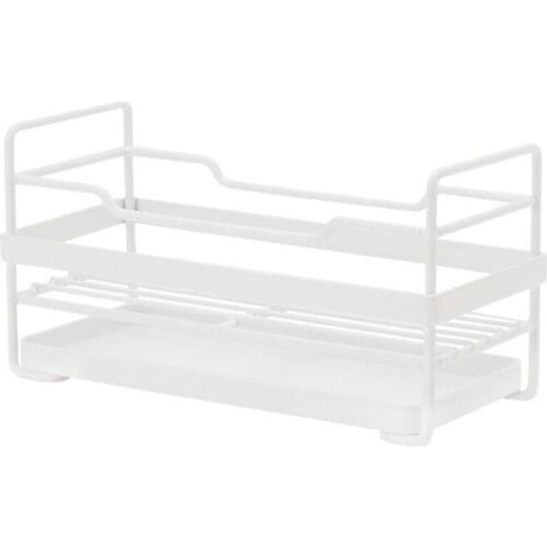 Kitchen Sink Sponge Holder Drying Rack Bottom Water Collecting Tray Removable Hollow Out Drainer Soap Storage Supplies