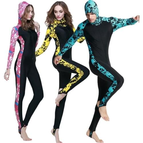 Lycra Long Sleeve Men Wetsuit Diving Suit UPF50+ Swimming Surfing Full Bodysuit Swimwear Diving Equipment