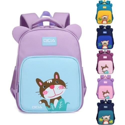 Cute Kids School Bags Girls Backpack Kindergarten Children Boys Schoolbag Waterproof Lightweight Cartoon Animal Plecak Zaini