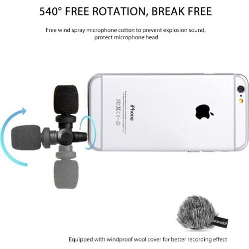Mini Wireless Dynamic Microphone For IOS Android 3.5mm Interface Type-C Accessories To Record Vlog Video Shooting