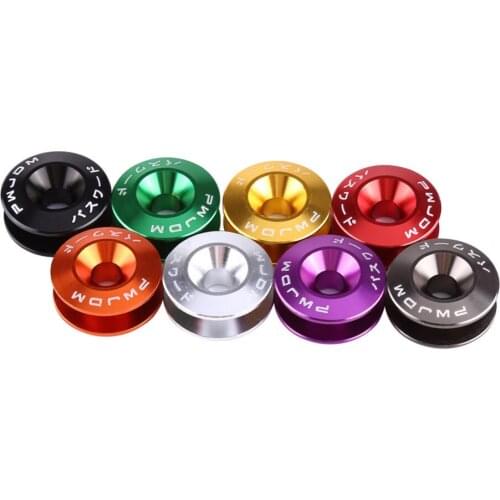 Car Bumper Washer/Bolt Engine Bay Dress Up Kit Quick Release Fastener Bumper Fastener Aluminium Alloy