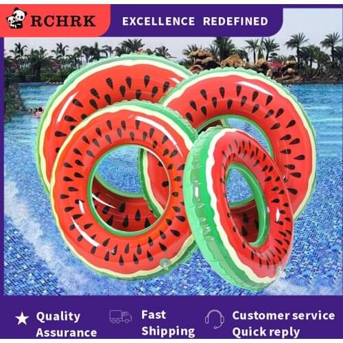 Watermelon Inflatable Pool Float Circle Swimming Ring for Kids Adults Giant Swimming Float Air Mattress Beach Party Pool Toy Hot