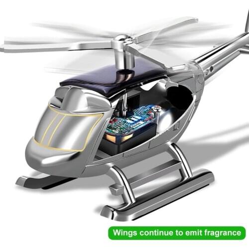 New Home Decoration Aromatherapy Airplane Ornaments Non-slip Mat Solar Energy Toys Rotate Aircraft Funny Kid Gift