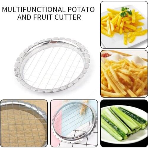 Stainless Steel Potato Press Machine Kitchen Gadgets Tomato Sectioner potato fruit cutter Kitchen Tool Grid Slicer Potato Slicer