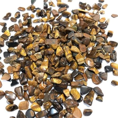 Natural Crystal gravel Tiger eye Quartz Mineral Specimen Healing Stone chips Home Decoration DIY