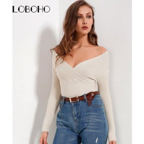 Женские пуловеры с открытыми плечами Sawesy China At AliExpress