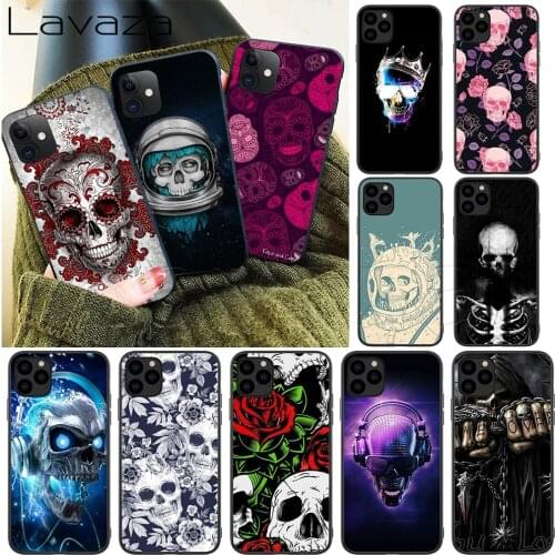 Lavaza Skull Skeleton Silicone Soft Case for iPhone 12 Mini 11 Pro XS Max XR X 8 7 6 6S Plus 5 5S SE