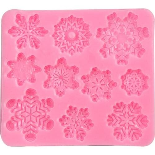 Snowflake Resin Molds Silicone Pendant Epoxy Resin Mold Baking Non-stick And Heat-resistant Kitchen Handmade Tools
