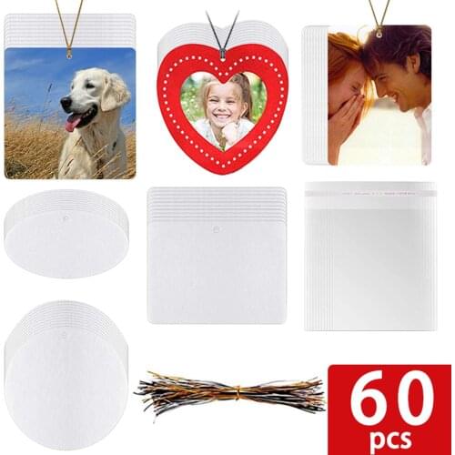 Sublimation Air Freshener Blanks DIY Scented Sheets Cut Felt Blank DIY