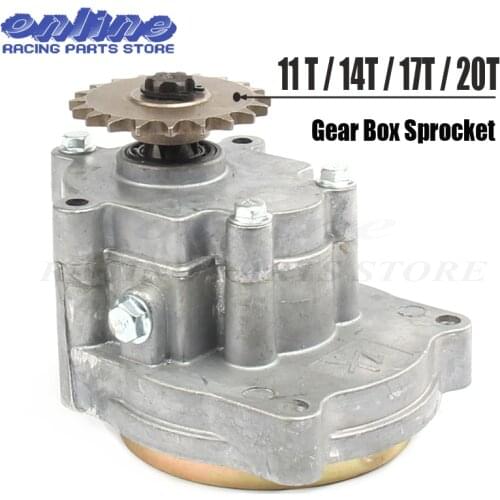T8F 11T 14T 17T 20T Gear Box Transmission for 33cc 43cc 47cc 49cc 2 Stroke Petrol Scooter Engine Pocket Bike Mini ATV
