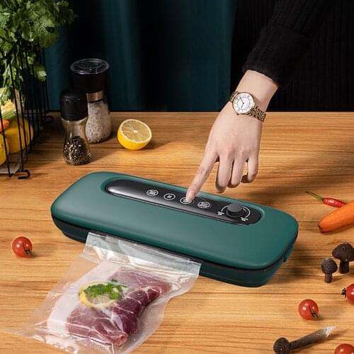 White Dolphin Food Vacuum Sealer Packaging Machine for Kitchen Storage Organization Include 10 pcs Free Vacuum Bag for Packaging