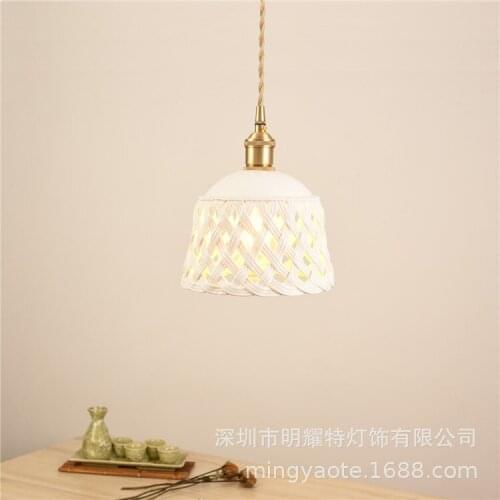 Nordic glass ball copper christmas balls handmade wicker led light ventilador de techo hanglampen nordic decoration home