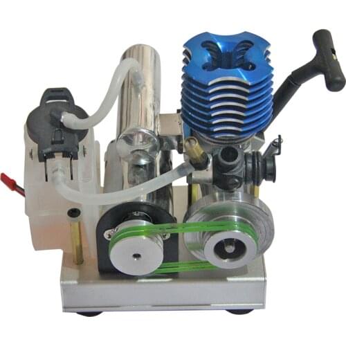 VX Level 18 Single-cylinder Two Stroke Methanol Engine DIY Modified Mini Low Voltage Generator Set - Finished Assembly