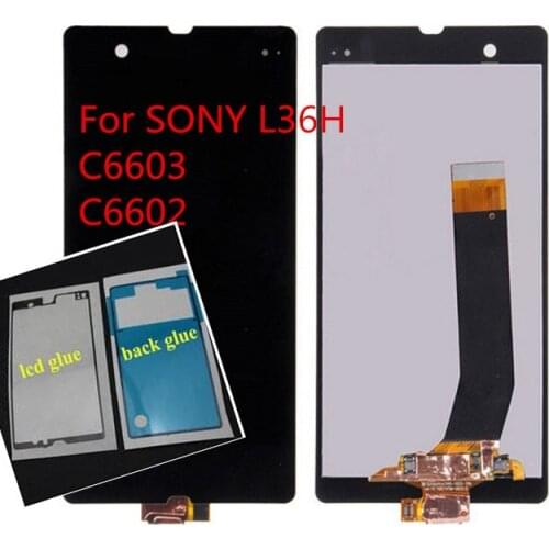JIEYER lcd For Sony Xperia Z L36h C6606 C6603 C6602 C6601 C660X LCD Display Digitizer Touch Screen For sony z c6603 lcd