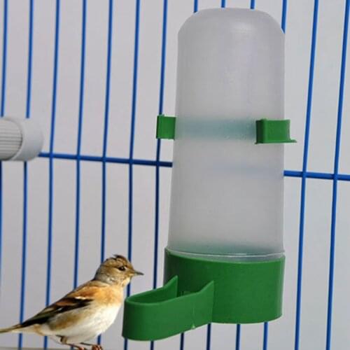 1 Pcs Bird Water Drinker Food Feeder Dispenser Bottle Drinking Cup Bowls for Pet Parrot Cage