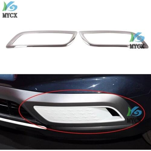 2 Pcs ABS Chrome Front Light Foglight Cover Trim Car Sticker For Hyundai Venue 2019 2020 Accessories Car Accessories