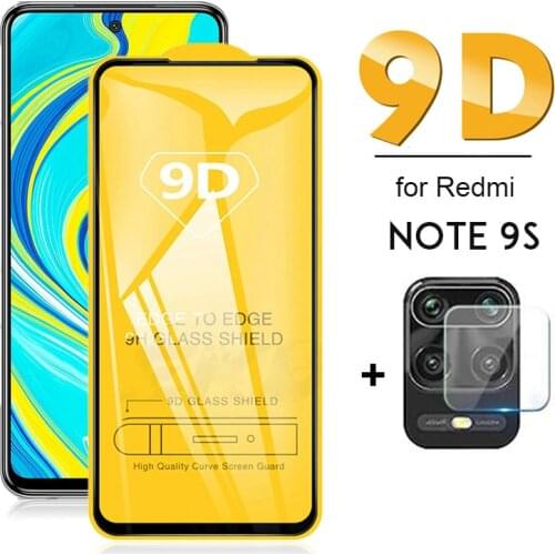 2 in 1 Screen Protector Camara Lens on Redmi note 9s 9 s Tempered Glass For Xiaomi Redmi note 9 pro 9pro max cristal templado