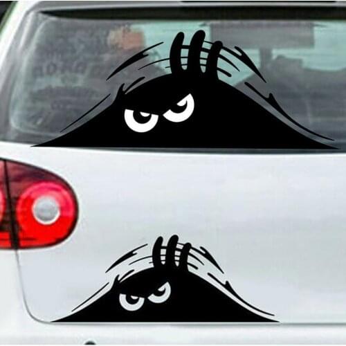 3D Big Eyes Elves Car Stickers Waterproof Self-adhesive Funny Peeking Sticker Car Decals Anti Scratch Auto Decoration