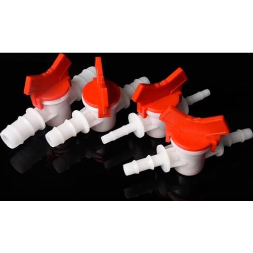 4/6/8/10/12/16/20/25mm Hose Barb Two Way Plastic Ball Valve Aquarium Garden Micro Irrigation Reduce Quick Plug Connector