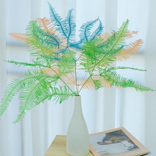 1 Bunch Mango Osmunda Leaves High Quality Preserved Dried Flowers Bouquet For Photograph Home Desktop Office Garden Decoration