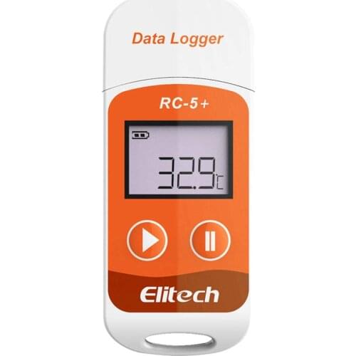Elitech RC-5+ 100PACK PDF USB Temperature Data Logger Reusable Recorder 32000 Points High Accuracy