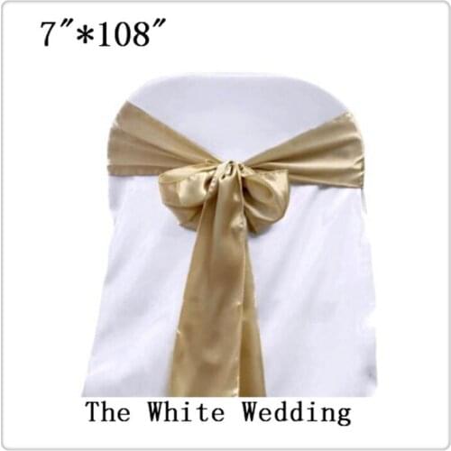 Hot sale 100 chair sash moca chair sash china free shipping