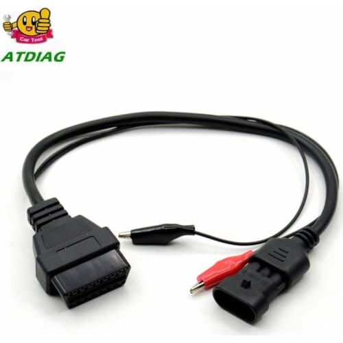 For Fi-at 3pin Lancia FOR Alfa Romeo 3 pin OBD2 OBD 16 pin tool adapter cable