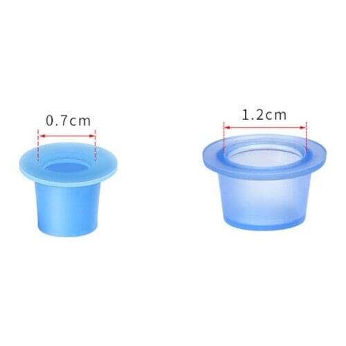 New Microblading Tattoo Ink Cup Cap Pigment Clear Holder Container S/L For Tattoo Needle Pigment