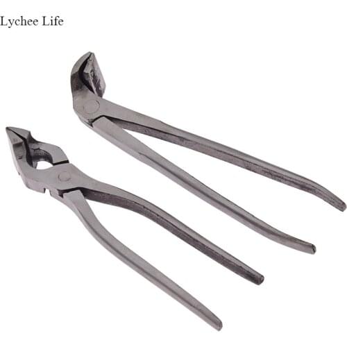 Lychee Life Curved Nose Pliers Straight Nose Pliers Handbags Tools Leather Crafts Special Tools Pliers