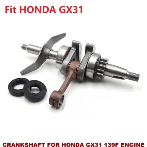 Heavy Duty Crankshaft Oil Seal Crank Shaft Bent Axle Fit HONDA GX31 139F 4 Stroke Engine Brush Cutter Grass Trimmer Spare Parts